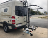 Yakups®  Model KR2B56 rack can be used with certain heavy duty Swing  Arms on class B  RV's or Truck Campers, Includes Bike Rack, Kayak stainless guards, & Drop down wheel. SAVE $350.00