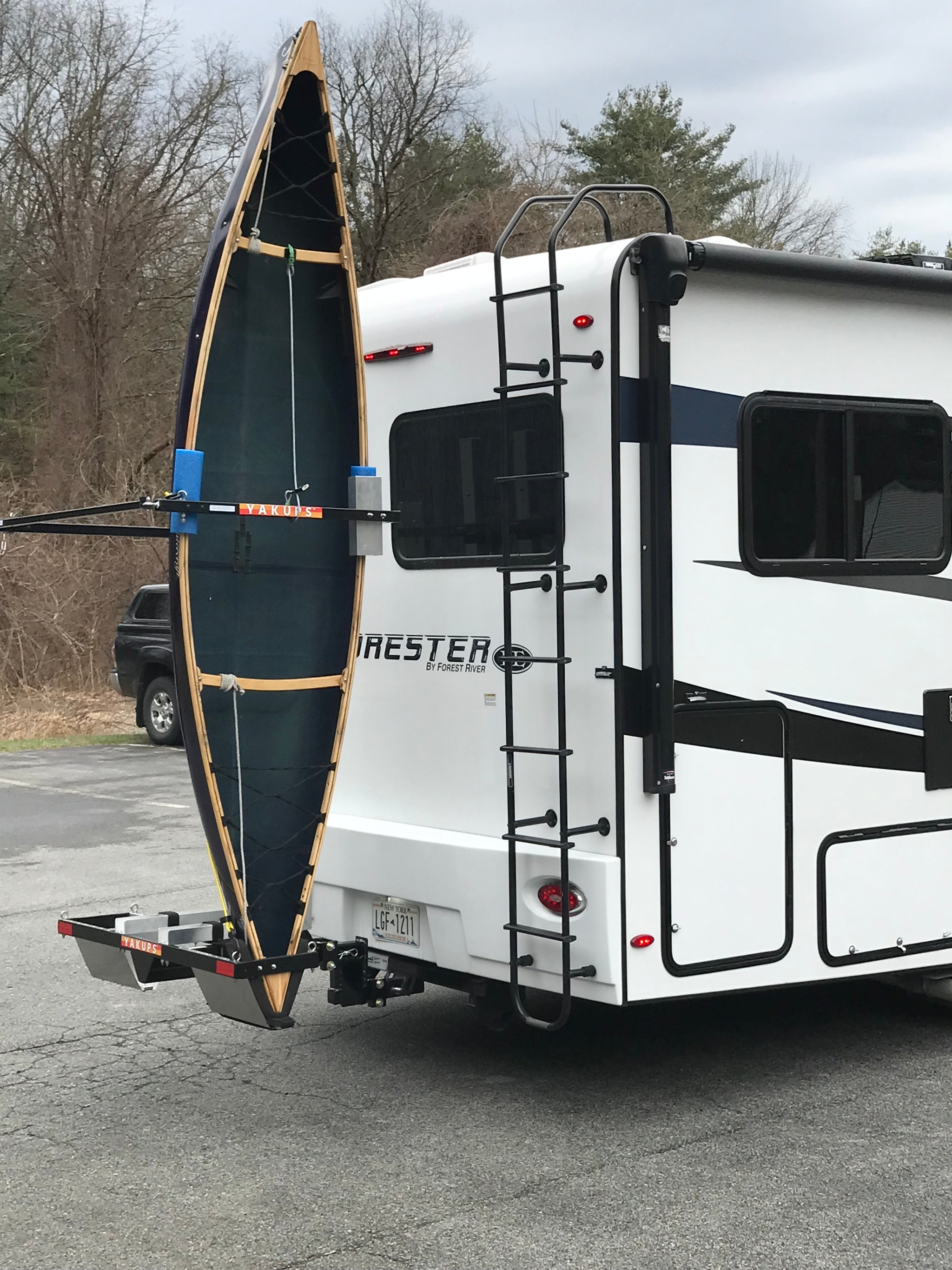 Customized Yakups® RV Vertical Kayak racks! SEE the Possibility's
