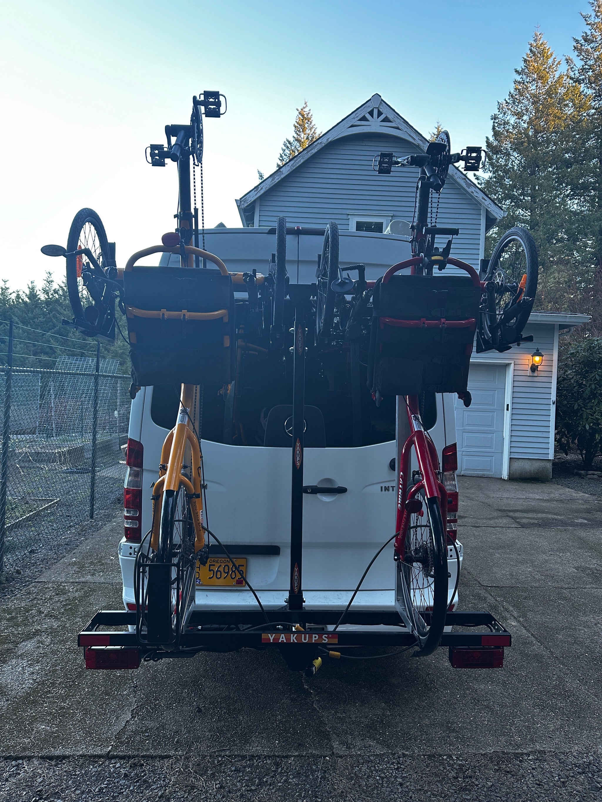 Yakups® Recumbent Trike Hitch Rack For 2