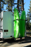 2KR37W RV Kayak Rack holds 2 Kayaks or Wind/Surfboards. 