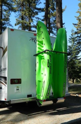 Yakups RV Racks for different needs Why Leave Fun Behind tm Yakups RV Kayak Bike Boards Custom vertical rack www.Yakups