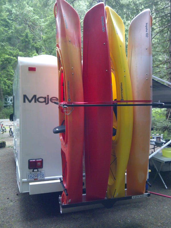 Kayak Rack Four KR2B56S MODEL Yakups® brand rack! Always purchase safe 5 star Racks 10 ...