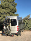 Custom built Yakups® RV Vertical Kayak racks fit four standard bikes and watercraft & LED lighting Save $350.00