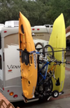 Kayaks or SUP's up to 36" wide OKR2B56 Kayak Rack