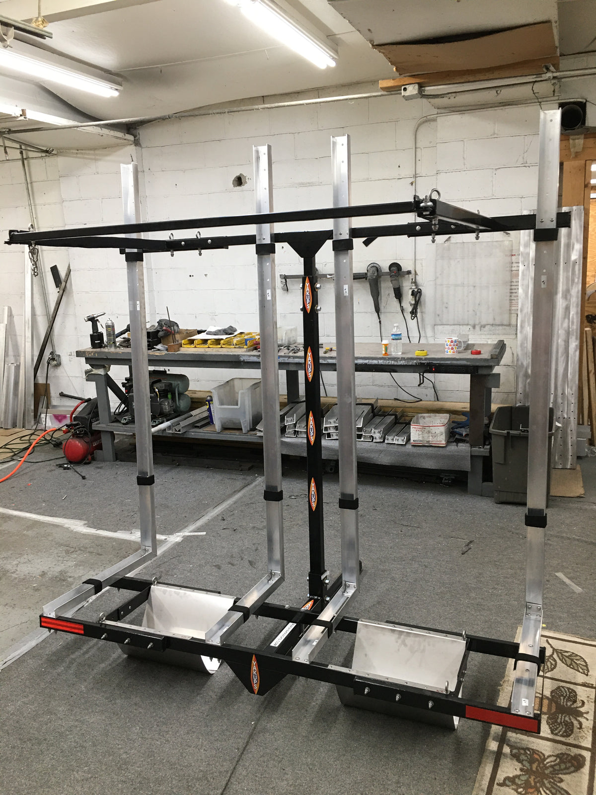 Customized Yakups® RV Vertical Kayak racks! Fits Canoes, watercrafts ...