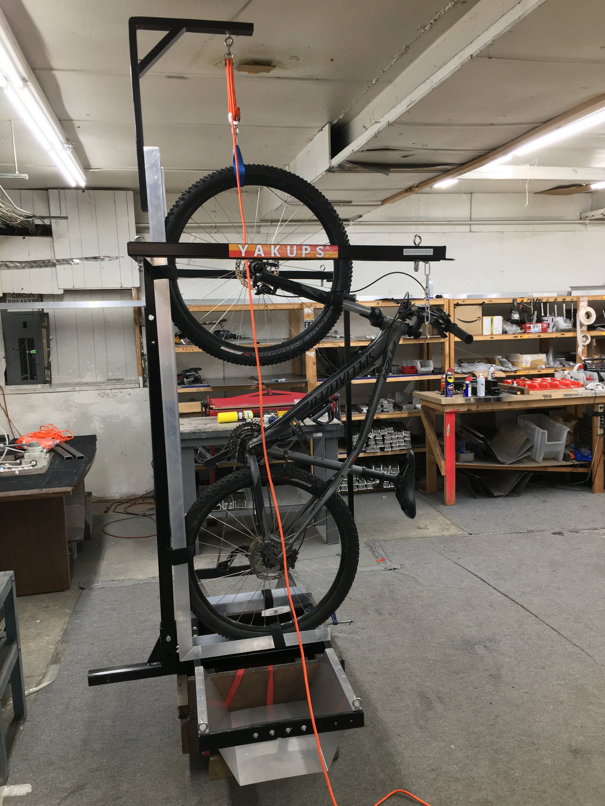 HOIST ARM FOR BIKES - Yakups® RV Kayak, Bike, & Boards Custom vertical ...